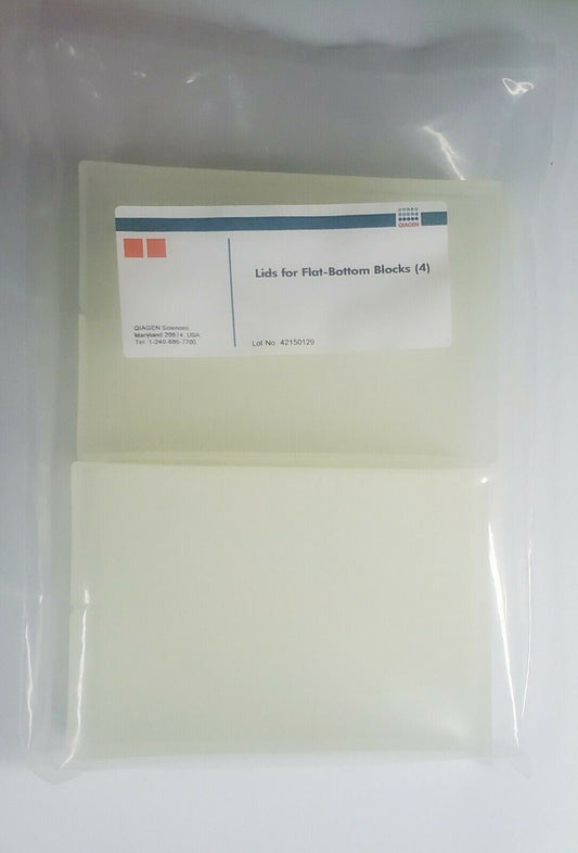 Qty 20 PCR Lids for Flat Bottom Blocks Qiagen 96-Well 2ml Squares, 5 Sealed Bags